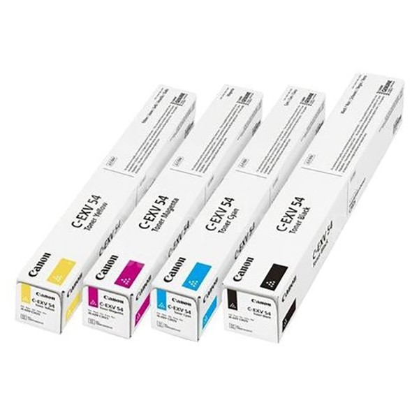 Canon C-EXV 54 Toner Cartridge Set - Black/Cyan/Yellow/Magenta